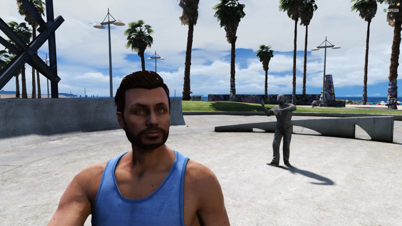 Tyler enjoying Vespucci beach!