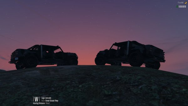 Jeep sunsets in Paleto