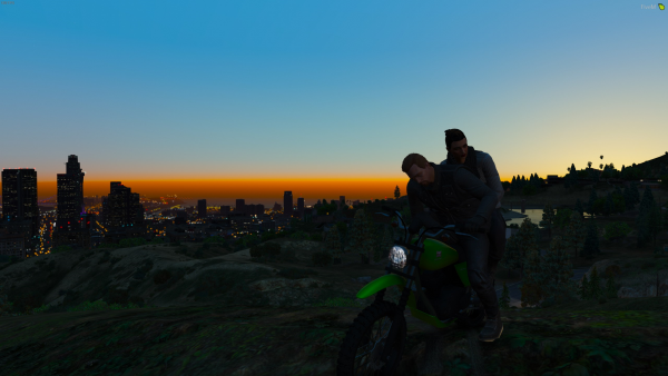 Sunset on the Hill Of Vinewood