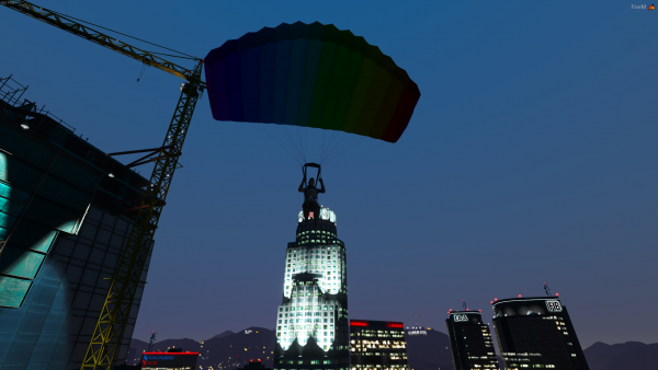 Parachuting in the city with Kaylee A. Civ-210