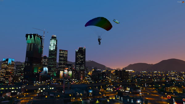 Parachuting in the city with Kaylee A. Civ-210