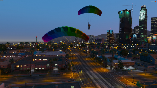 Parachuting in the city with Kaylee A. Civ-210