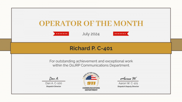 July 2024 - Operator of the Month