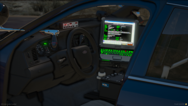 SO CVPI Steering Wheel W/ Computer Interior Shot